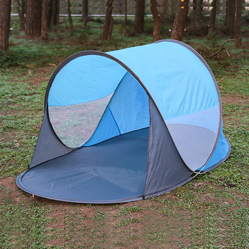 Blue Automatic Outdoor Sunshade Beach Tent