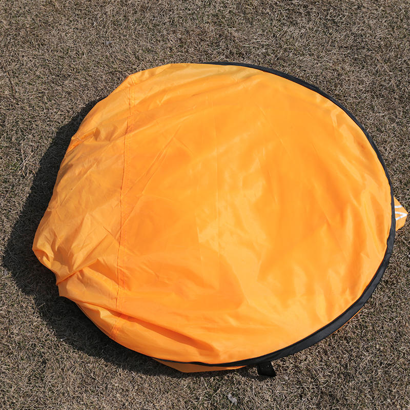 Orange Semi-Open Automatic Outdoor Beach Sunshade Tent