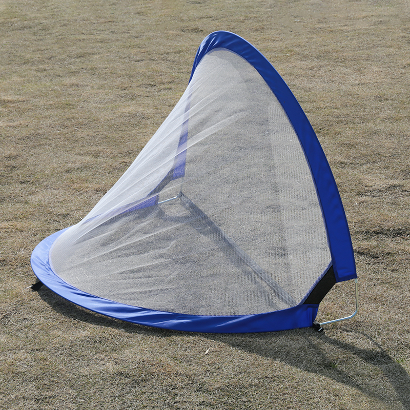 Blue-White Semi-Circular Pop Up Soccer Goal Net