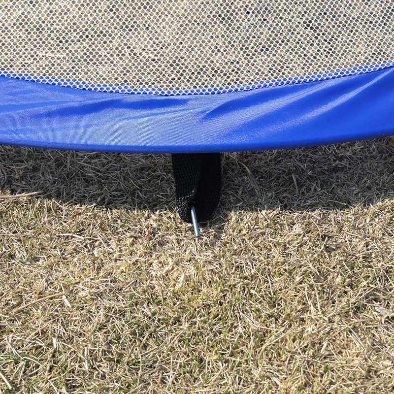 Blue-White Semi-Circular Pop Up Soccer Goal Net