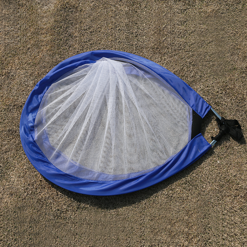 Blue-White Semi-Circular Pop Up Soccer Goal Net