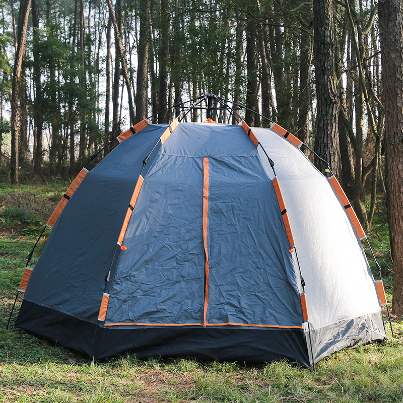 Automatically Quick-Opening Hexagonal Camping Tent