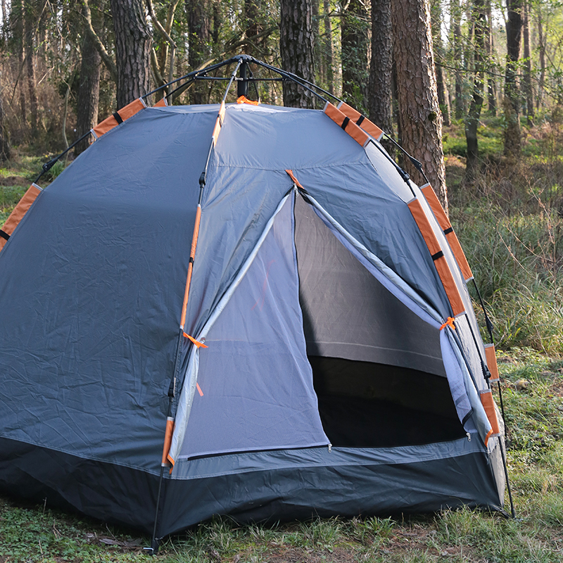 Automatically Quick-Opening Hexagonal Camping Tent