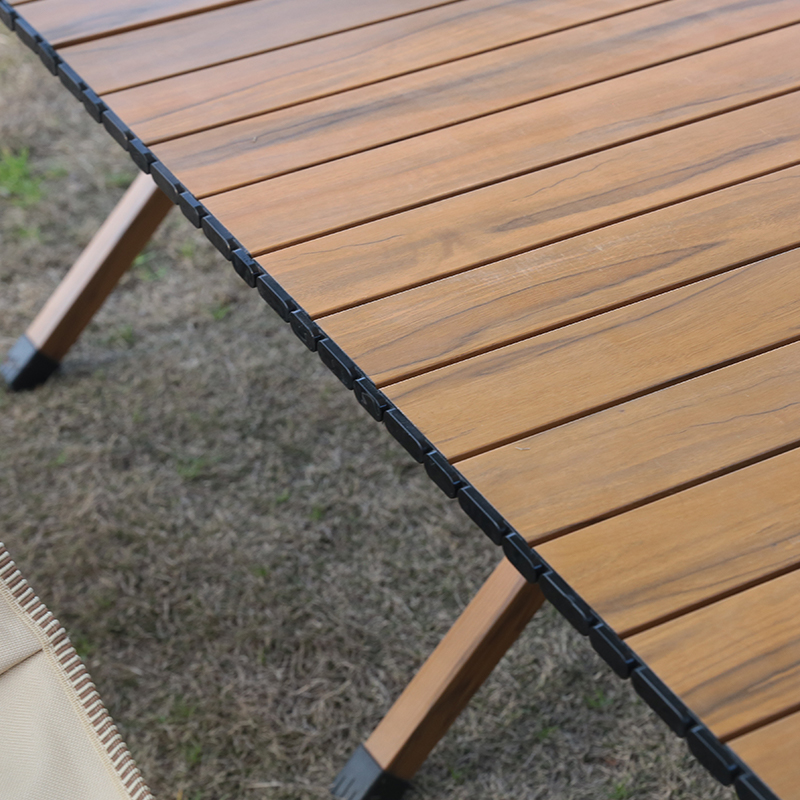 Sturdy And Wear-Resistant Outdoor Solid-Color Camping Table Chair Set