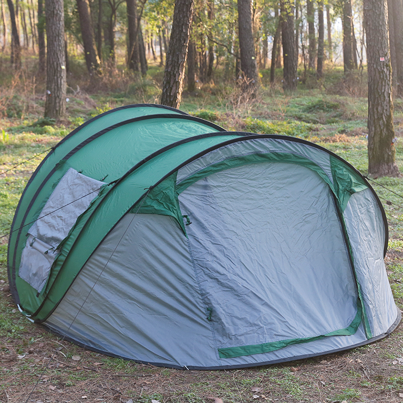 Outdoor Automatic Camping Three Pole Beach Boat Tent