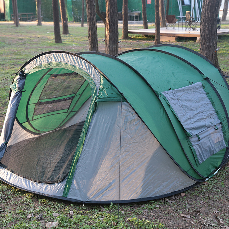 Outdoor Automatic Camping Three Pole Beach Boat Tent